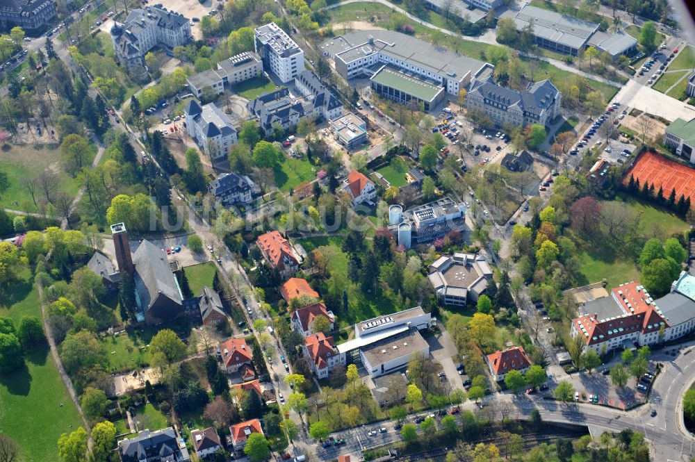 Luftaufnahme Berlin-Dahlem - Gelände des Fritz-Haber-Institut der Max-Planck-Gesellschaft in Berlin - Dahlem