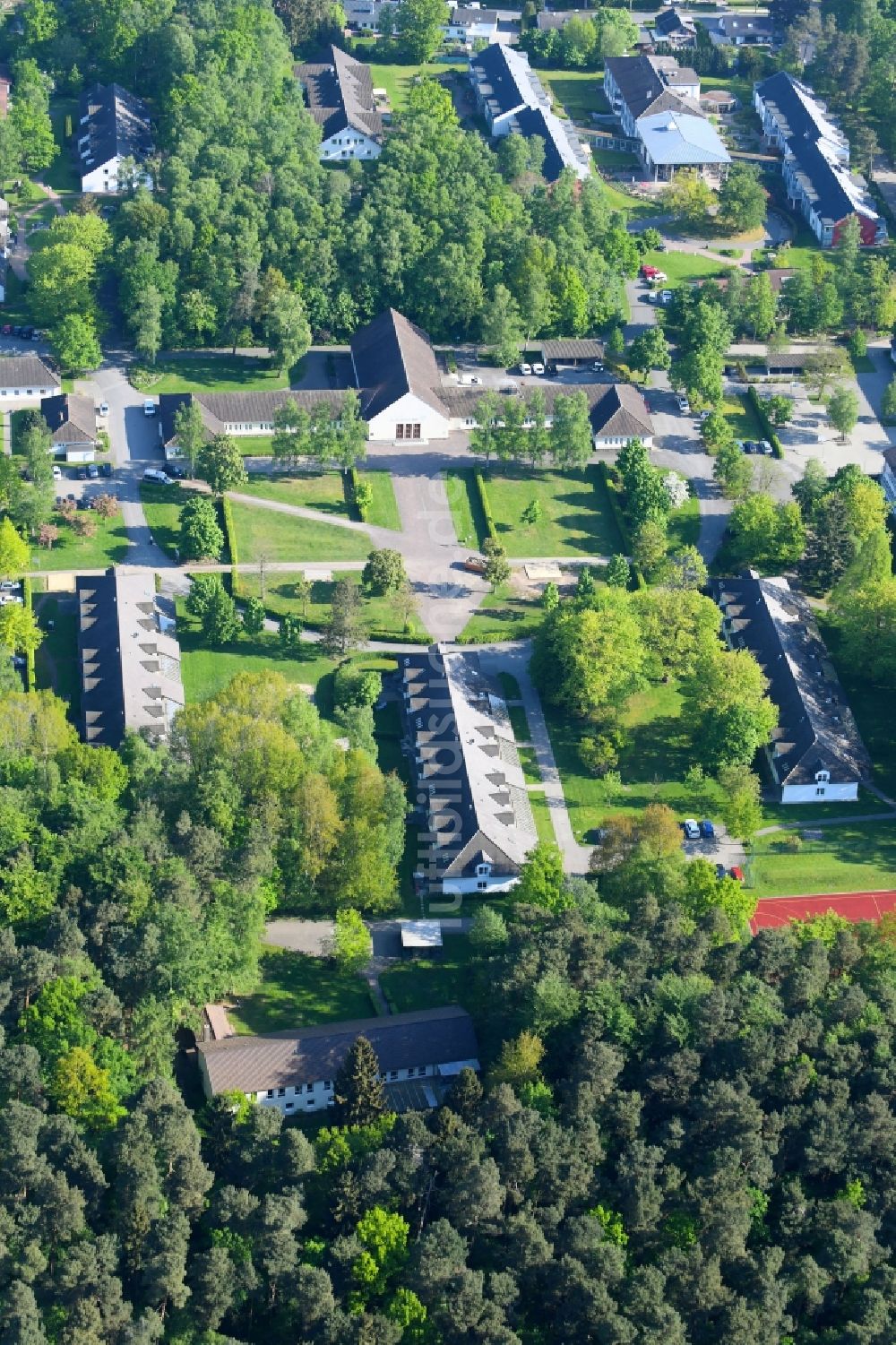 Luftbild Espelkamp - Gelände der gemeinnützigen Hilfsorganisation Evangelische Stiftung Ludwig-Steil-Hof in Espelkamp im Bundesland Nordrhein-Westfalen, Deutschland