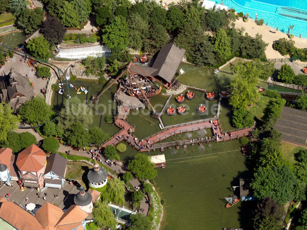 Luftbild Rust - Gelände des größten Freizeit- und Vergnügungsparks Deutschlands, dem Europapark in Rust