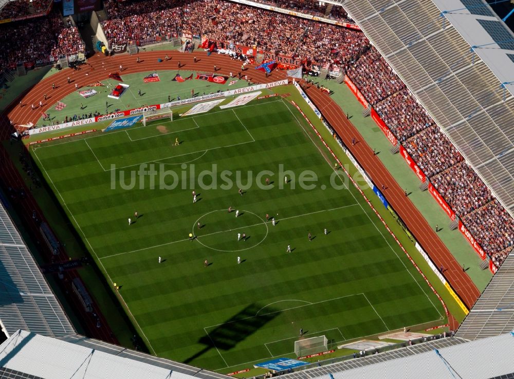 Luftaufnahme Nürnberg - Gelände am Grundig Stadion in Nürnberg im Bundesland Bayern