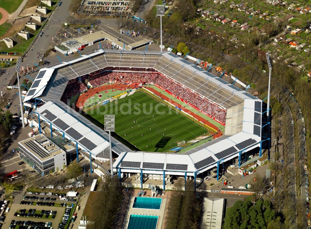 Luftaufnahme Nürnberg - Gelände am Grundig Stadion in Nürnberg im Bundesland Bayern