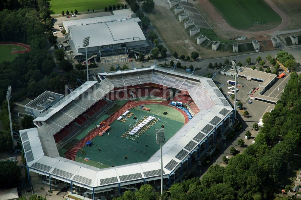 Luftaufnahme Nürnberg - Gelände am Grundig Stadion in Nürnberg im Bundesland Bayern