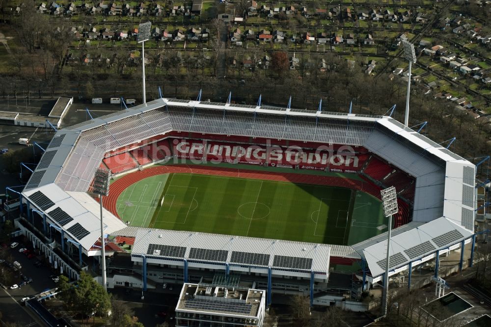 Luftbild Nürnberg - Gelände am Grundig Stadion in Nürnberg im Bundesland Bayern