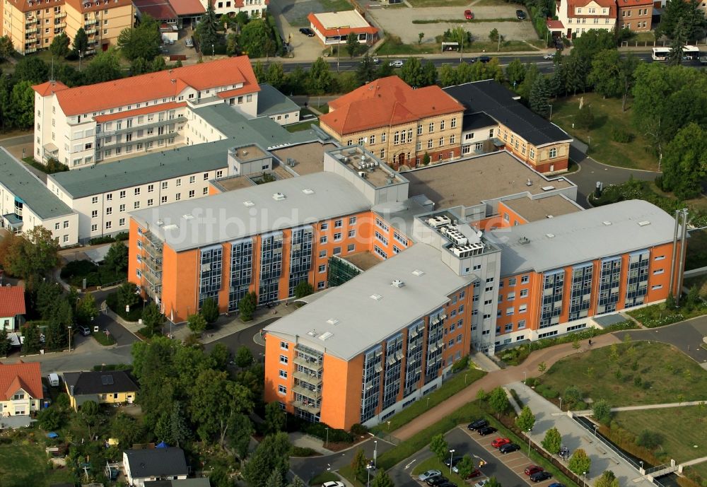 Mühlhausen aus der Vogelperspektive: Gelände der Hufeland Klinikum GmbH in Mühlhausen in Thüringen