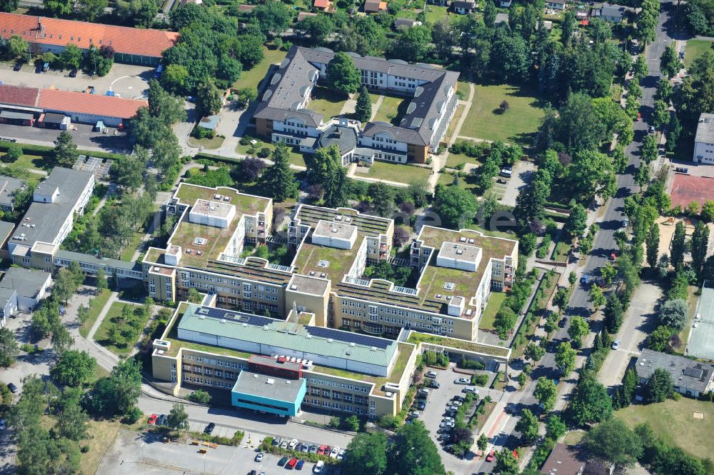 Berlin Lankwitz aus der Vogelperspektive: Gelände und die Häuser des St. Marien Krankenhaus Berlin Lankwitz