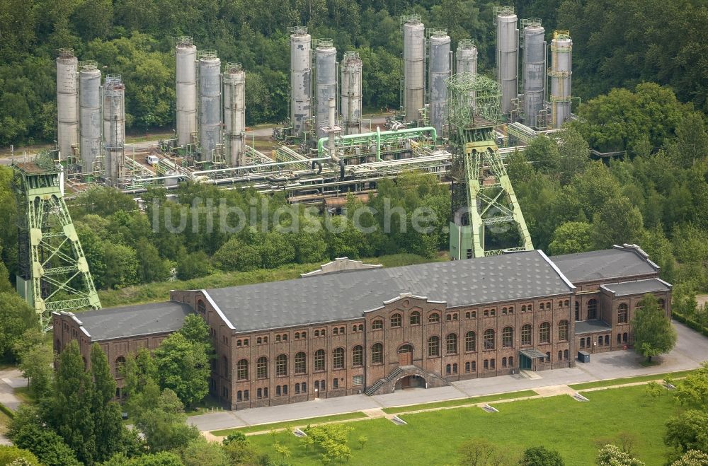 Luftaufnahme Gladbeck - Gelände des Industriedenkmal Zeche Zweckel , einem stillgelegten Steinkohle - Bergwerk in Gladbeck in Nordrhein-Westfalen