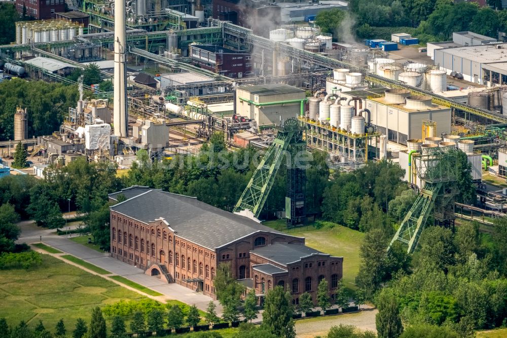 Gladbeck aus der Vogelperspektive: Gelände des Industriedenkmal Zeche Zweckel , einem stillgelegten Steinkohle - Bergwerk in Gladbeck in Nordrhein-Westfalen