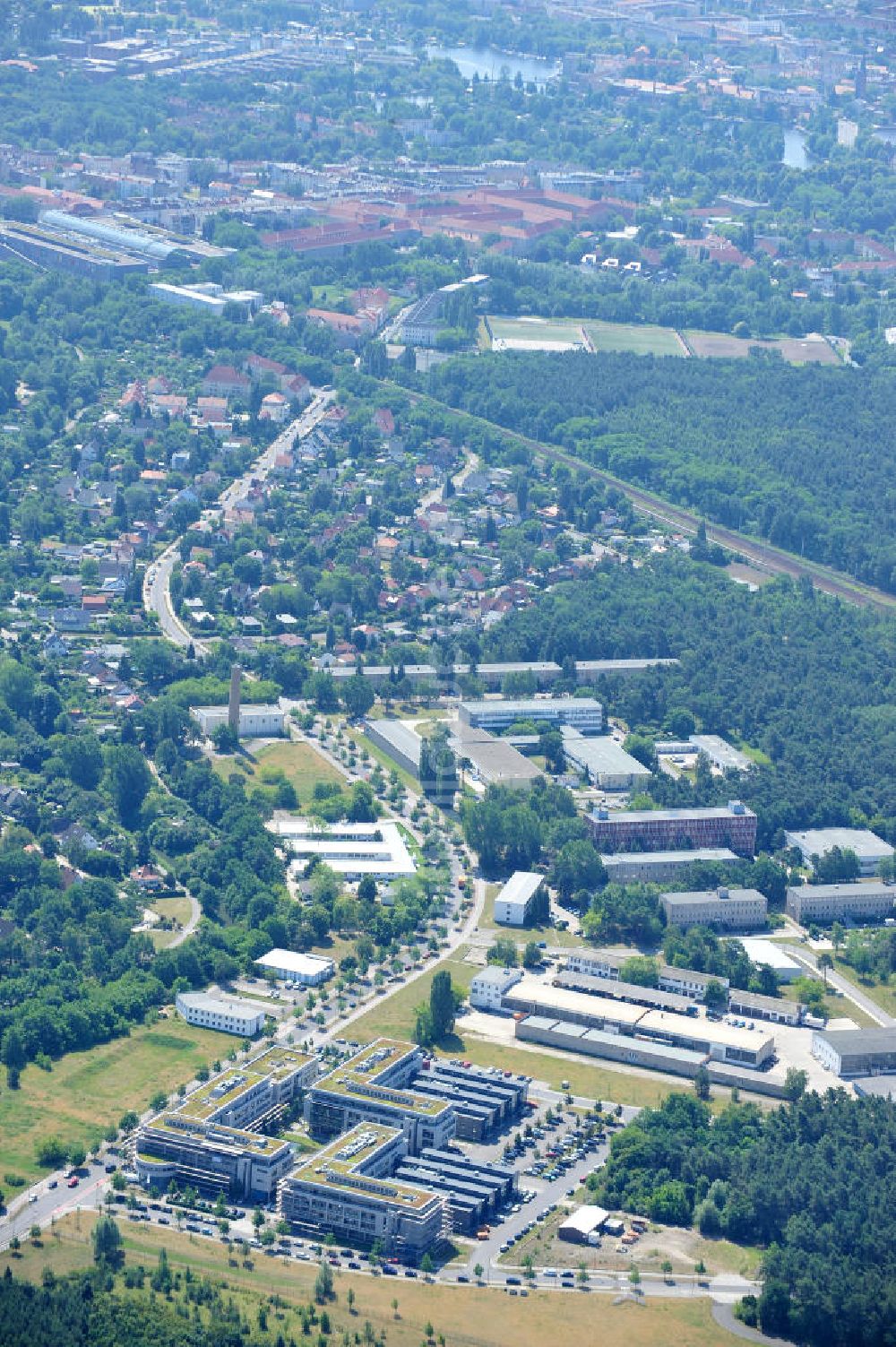 Berlin von oben - Gelände des Innovationspark Wuhlheide Berlin Köpenick