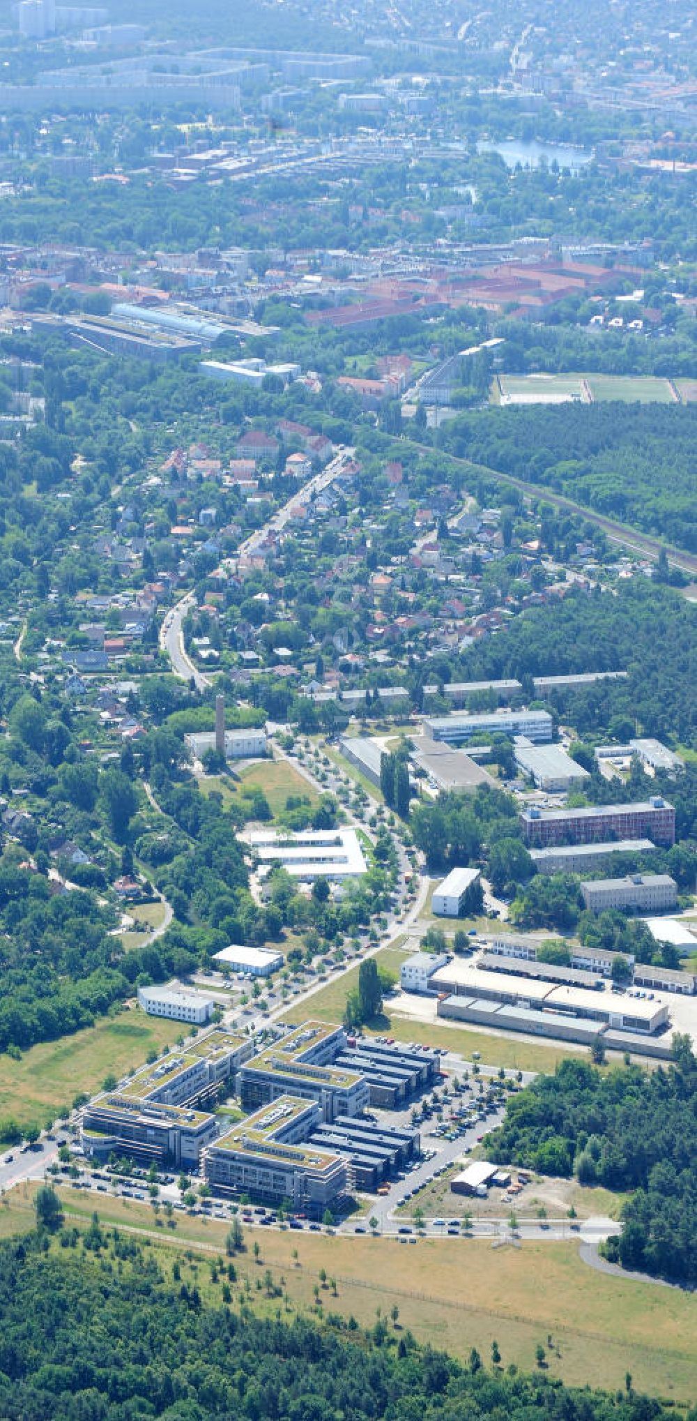 Berlin aus der Vogelperspektive: Gelände des Innovationspark Wuhlheide Berlin Köpenick