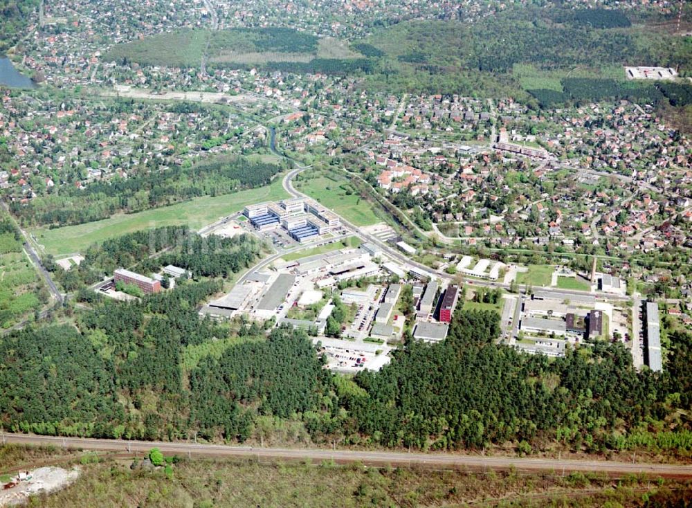 Berlin - Köpenick von oben - Gelände des Innovationsparkes Wuhlheide in Berlin - Köpenick.