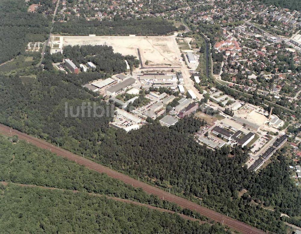 Berlin - Köpenick aus der Vogelperspektive: Gelände des Innovationsparkes Wuhlheide in Berlin - Köpenick