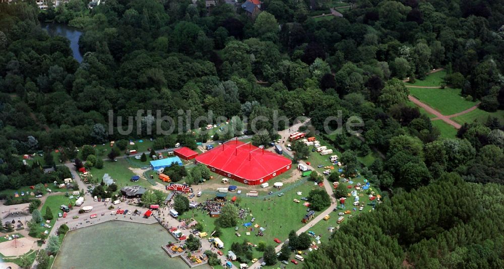 Luftbild Moers - Gelände des Jazzfestival - Musik- Festival in Moers im Bundesland Nordrhein-Westfalen