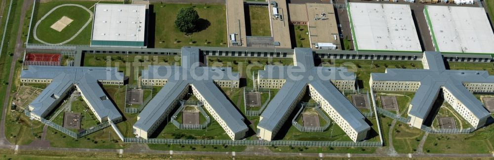 Luftbild Burg - Gelände der Justizvollzugsanstalt JVA in Burg im Bundesland Sachsen-Anhalt