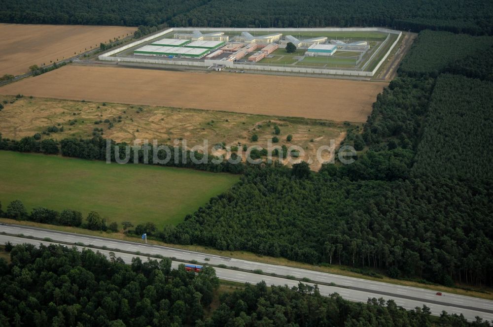 Luftbild Burg - Gelände der Justizvollzugsanstalt JVA in Burg im Bundesland Sachsen-Anhalt