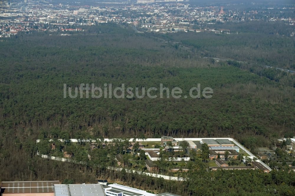 Luftbild Darmstadt - Gelände der Justizvollzugsanstalt JVA in Darmstadt im Bundesland Hessen