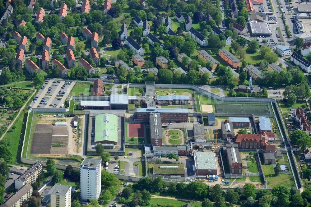 Luftbild Lübeck - Gelände der Justizvollzugsanstalt JVA in Lübeck im Bundesland Schleswig-Holstein