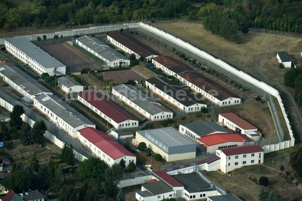 Luftbild Volkstedt - Gelände der Justizvollzugsanstalt JVA Am Sandberg in Volkstedt im Bundesland Sachsen-Anhalt