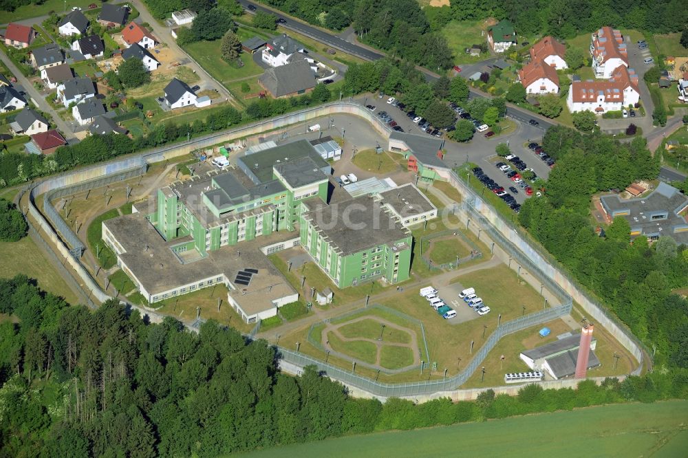 Fröndenberg/Ruhr von oben - Gelände des JVA - Justizvollzugskrankenhaus in Fröndenberg/Ruhr im Bundesland Nordrhein-Westfalen