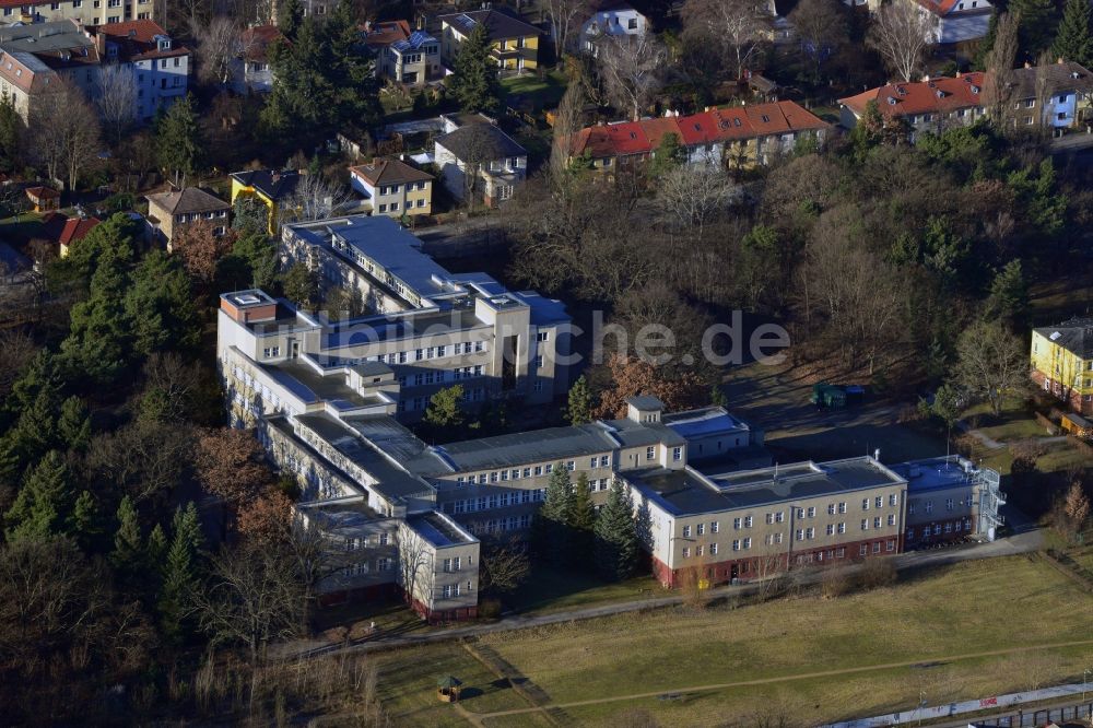 Berlin aus der Vogelperspektive: Gelände der Katholische Hochschule für Sozialwesen in Berlin - Karlshorst