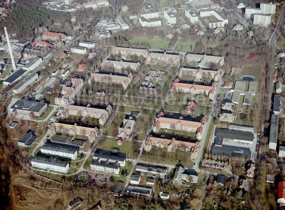 Luftbild Berlin - Buch - Gelände des Klinikums Berlin - Buch.