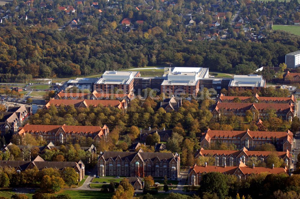 Luftaufnahme Berlin - Gelände des Klinikums Berlin/ Buch