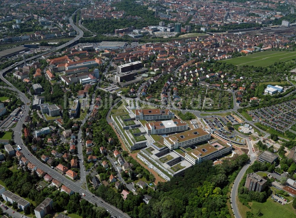 Würzburg von oben - Gelände des Klinikums der Universitätsklinik Würzburg in Würzburg im Bundesland Bayern. // The University Medical Center of Würzburg in Würzburg in Bavaria