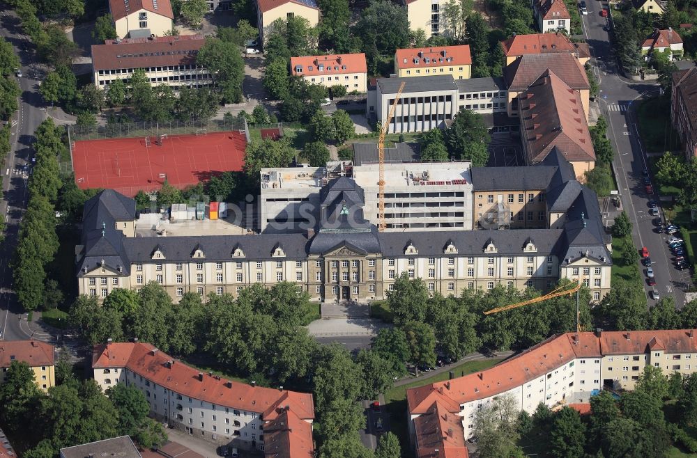 Luftaufnahme Würzburg - Gelände des Klinikums der Universitätsklinik Würzburg in Würzburg im Bundesland Bayern. // The University Medical Center of Würzburg in Würzburg in Bavaria