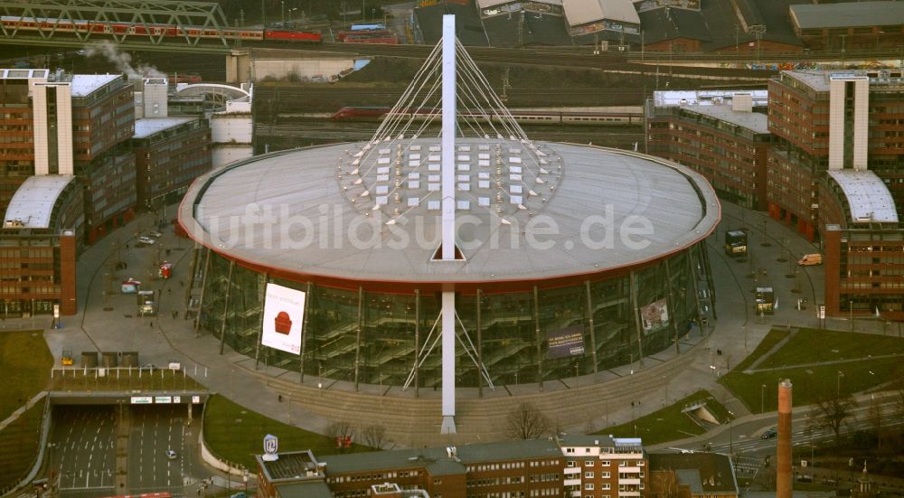 Köln aus der Vogelperspektive: Gelände der Kölnarena / Lanxess Arena am Willy-Brandt-Platz in 50679 Köln - Deutz im Bundesland Nordrhein-Westfalen