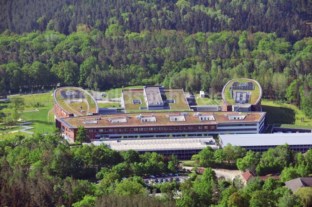 Gera aus der Vogelperspektive: Gelände des Krankenhaus des SRH Wald-Klinikum Gera in Thüringen