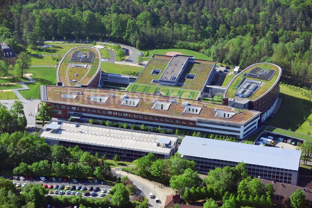 Gera von oben - Gelände des Krankenhaus des SRH Wald-Klinikum Gera in Thüringen