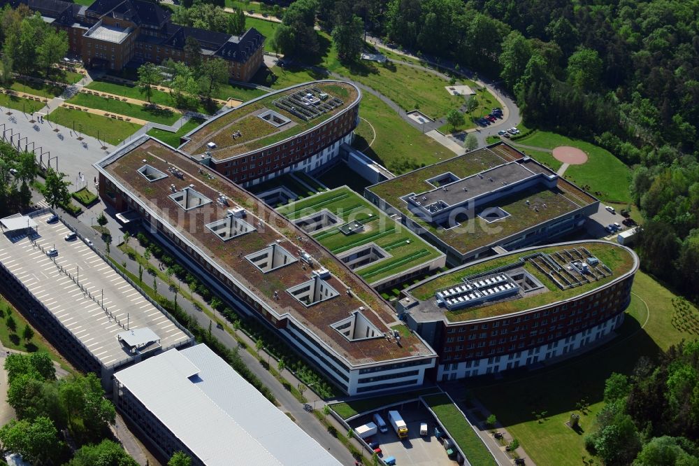 Gera aus der Vogelperspektive: Gelände des Krankenhaus des SRH Wald-Klinikum Gera in Thüringen