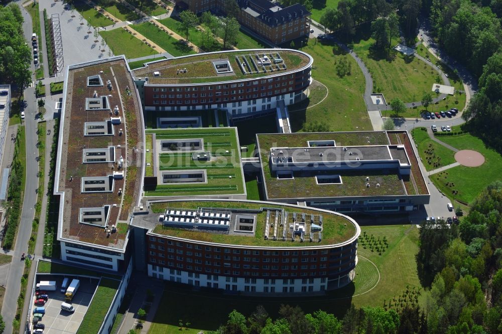 Luftaufnahme Gera - Gelände des Krankenhaus des SRH Wald-Klinikum Gera in Thüringen