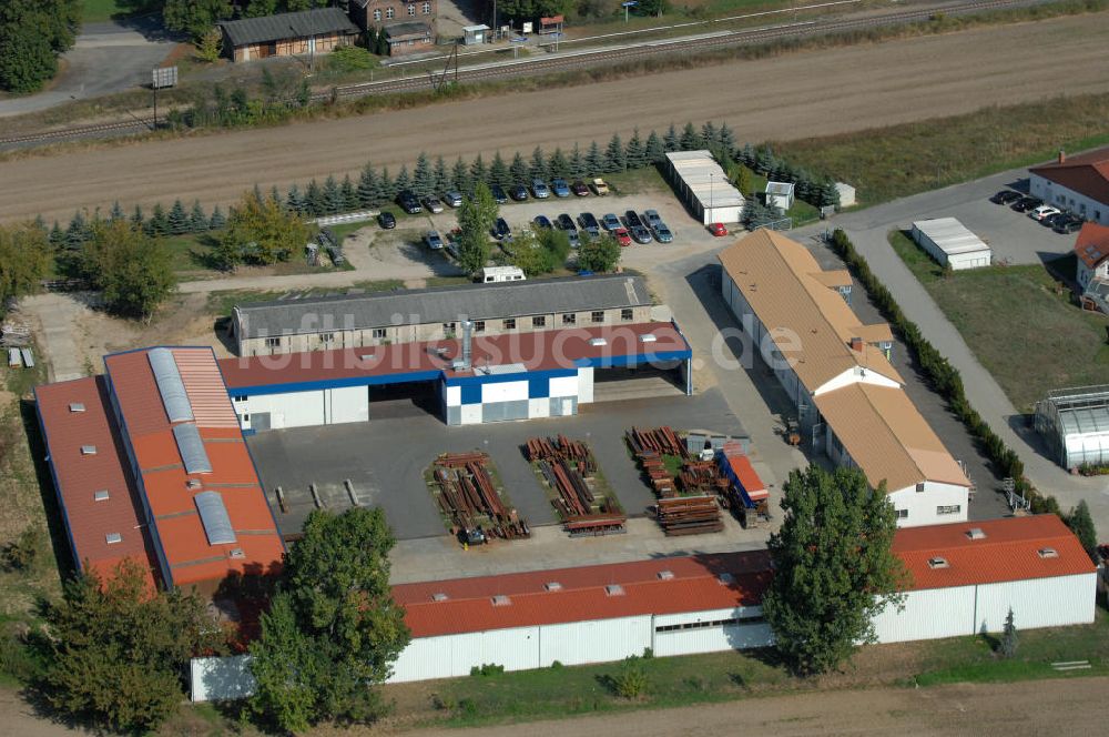 Luftbild Lindenberg - Gelände der Krüger Metallbau GmbH in Lindenberg bei Beeskow