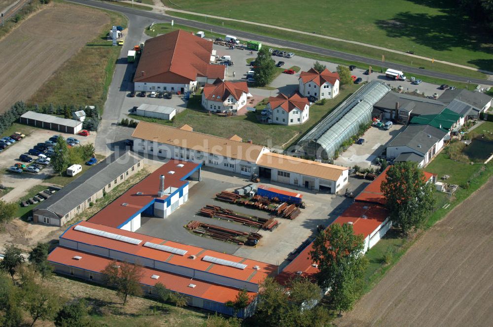 Luftaufnahme Lindenberg - Gelände der Krüger Metallbau GmbH in Lindenberg bei Beeskow