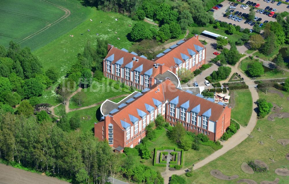 Bad Wilsnack von oben - Gelände der Kur-Klinik der KMG Elbtalklinik Bad Wilsnack GmbH in Bad Wilsnack im Bundesland Brandenburg