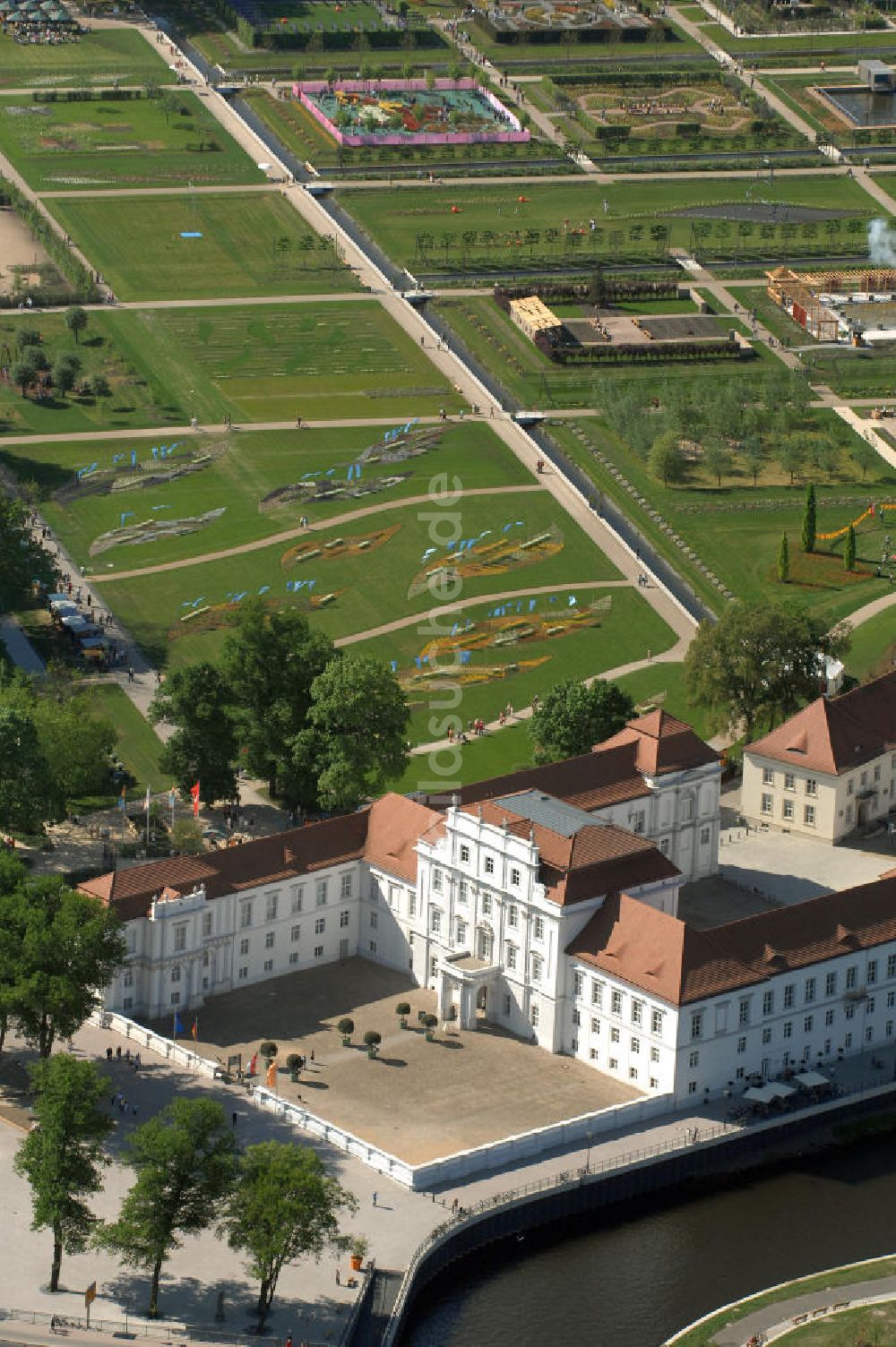 ORANIENBURG von oben - Gelände der LAGA Landesgartenschau 2009 am Oranienburger Schloß