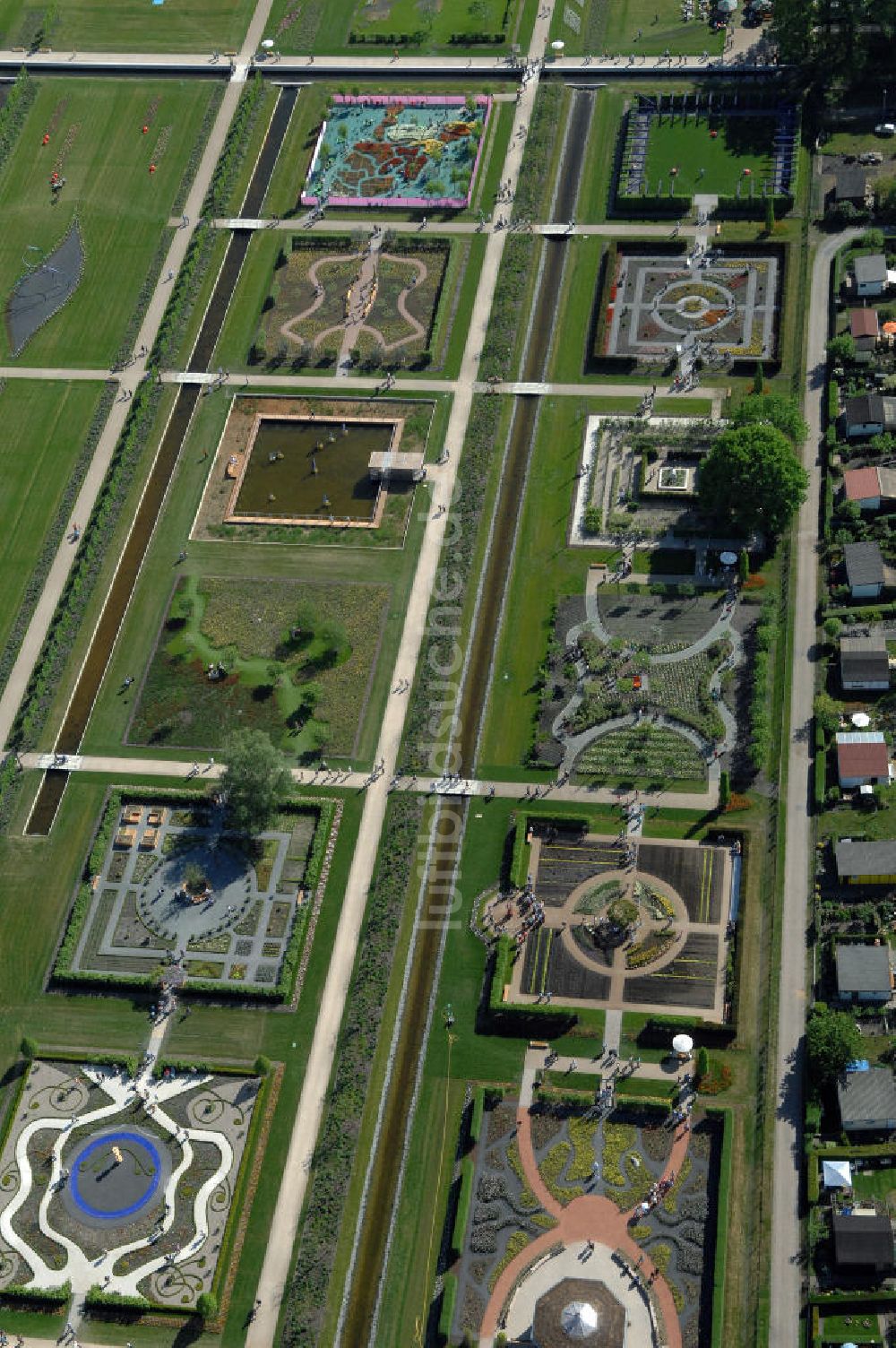 Luftbild ORANIENBURG - Gelände der LAGA Landesgartenschau 2009 am Oranienburger Schloß