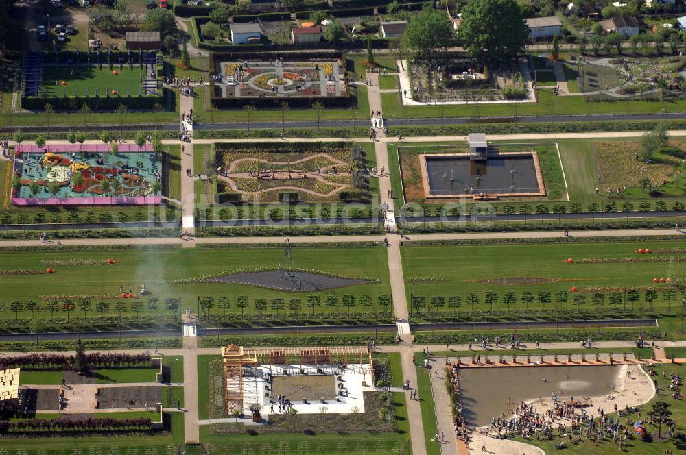 Luftbild ORANIENBURG - Gelände der LAGA Landesgartenschau 2009 am Oranienburger Schloß