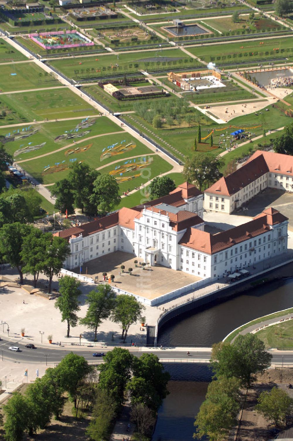 Luftaufnahme ORANIENBURG - Gelände der LAGA Landesgartenschau 2009 am Oranienburger Schloß