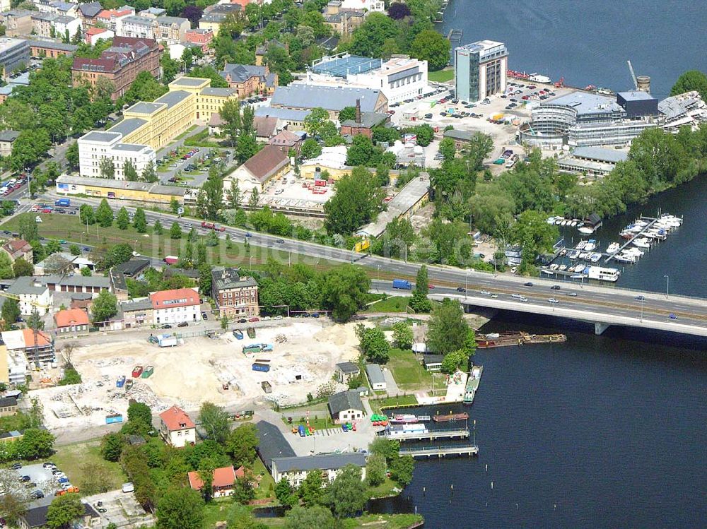 Luftaufnahme Potsdam / BRB - Gelände an der Langen Brücke in Potsdam