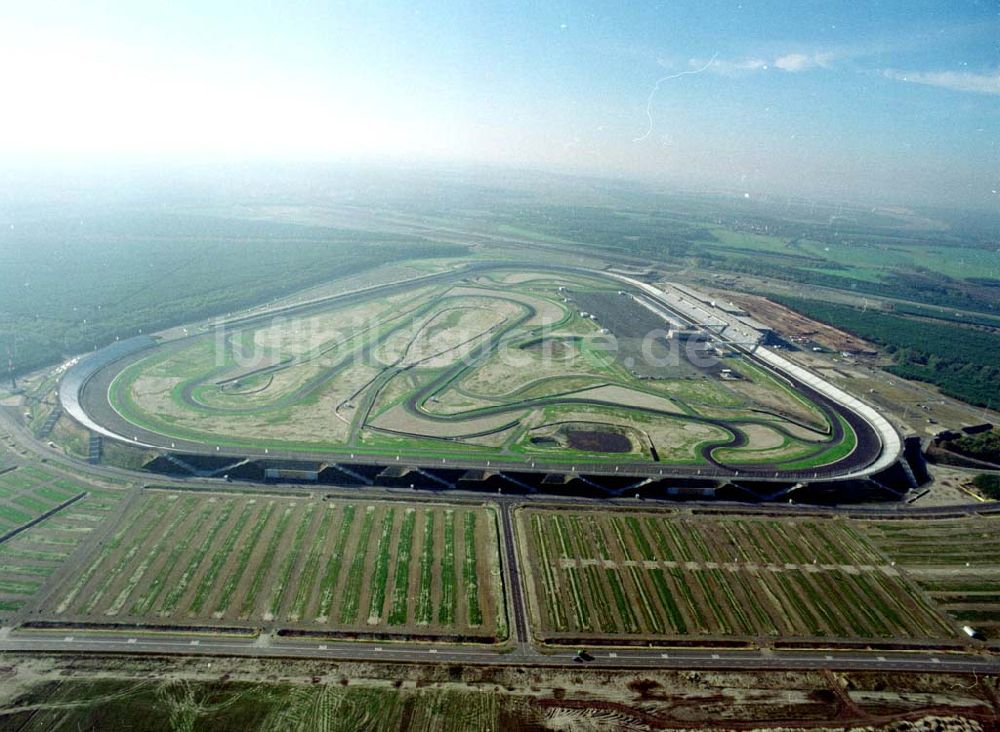 Klettwitz von oben - Gelände des Lausitzringes (Euro - Speedway) bei Klettwitz in Brandenburg.