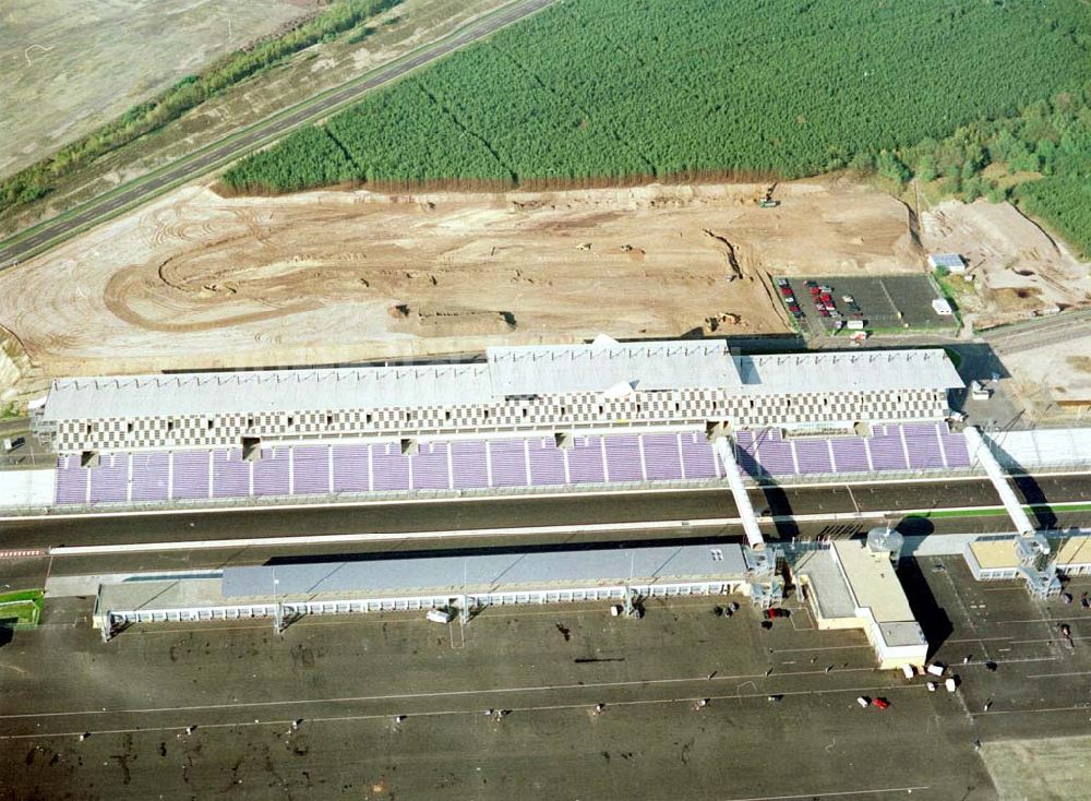 Klettwitz von oben - Gelände des Lausitzringes (Euro - Speedway) bei Klettwitz in Brandenburg.