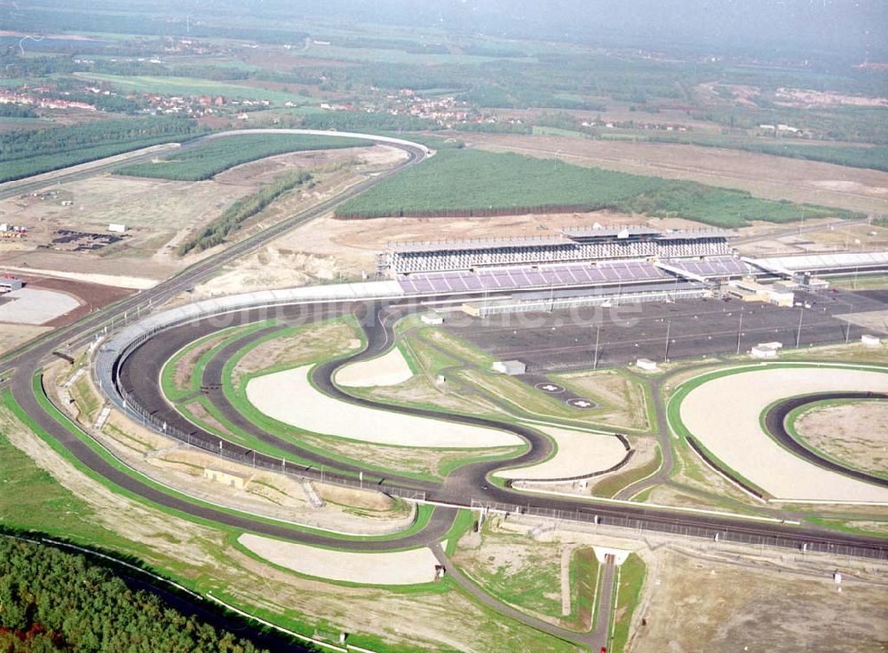 Klettwitz von oben - Gelände des Lausitzringes (Euro - Speedway) bei Klettwitz in Brandenburg.