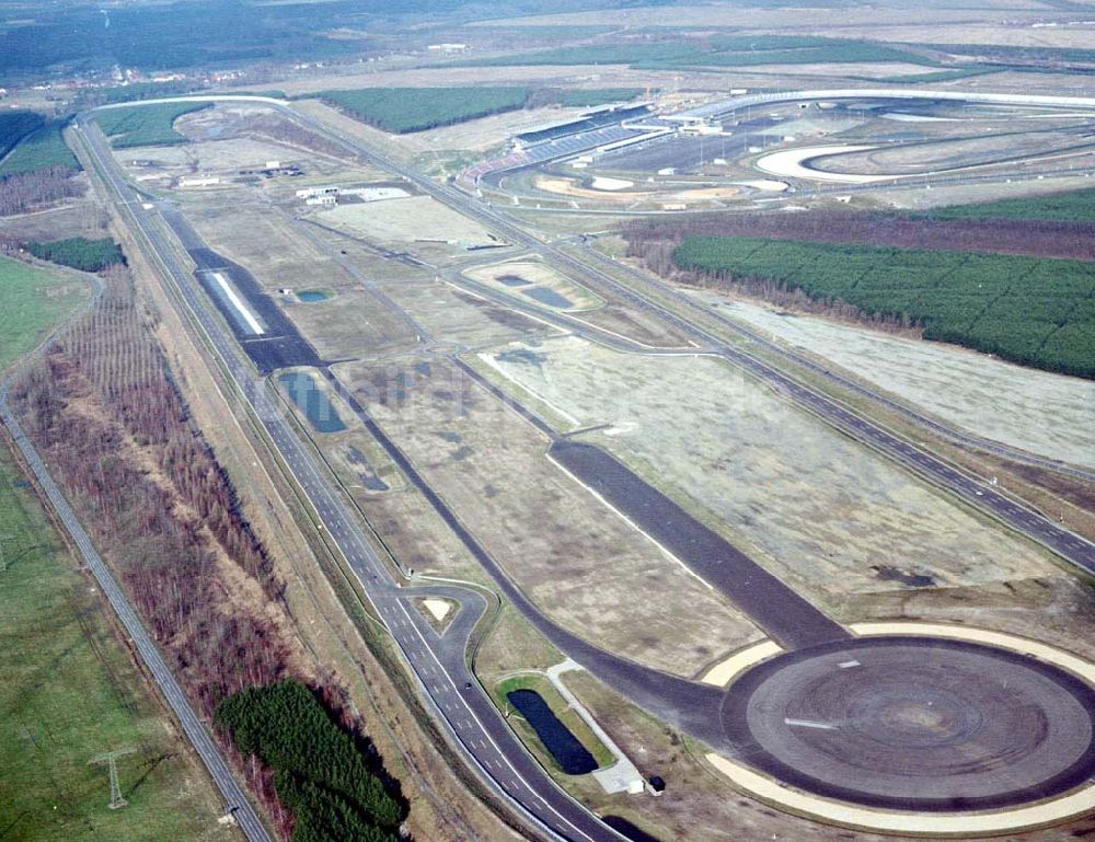 Luftaufnahme Klettwitz / BRB - Gelände des Lausitzringes (Euro - Speedway) bei Klettwitz in Brandenburg.