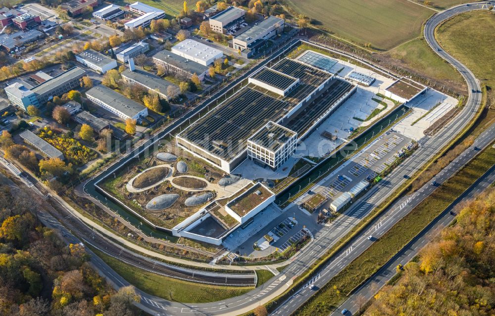 Luftaufnahme Dortmund - Gelände des Logistikzentrums Geldspeicher der Deutschen Bundesbank in Dortmund im Bundesland Nordrhein-Westfalen