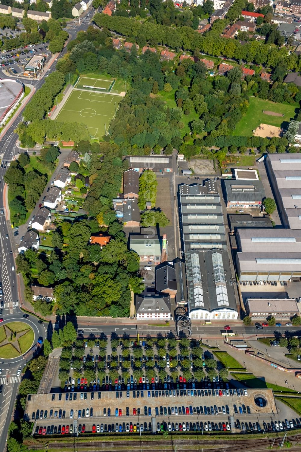 Luftbild Oberhausen - Gelände des LVR- Industrie- Museums in Oberhausen im Bundesland Nordrhein-Westfalen