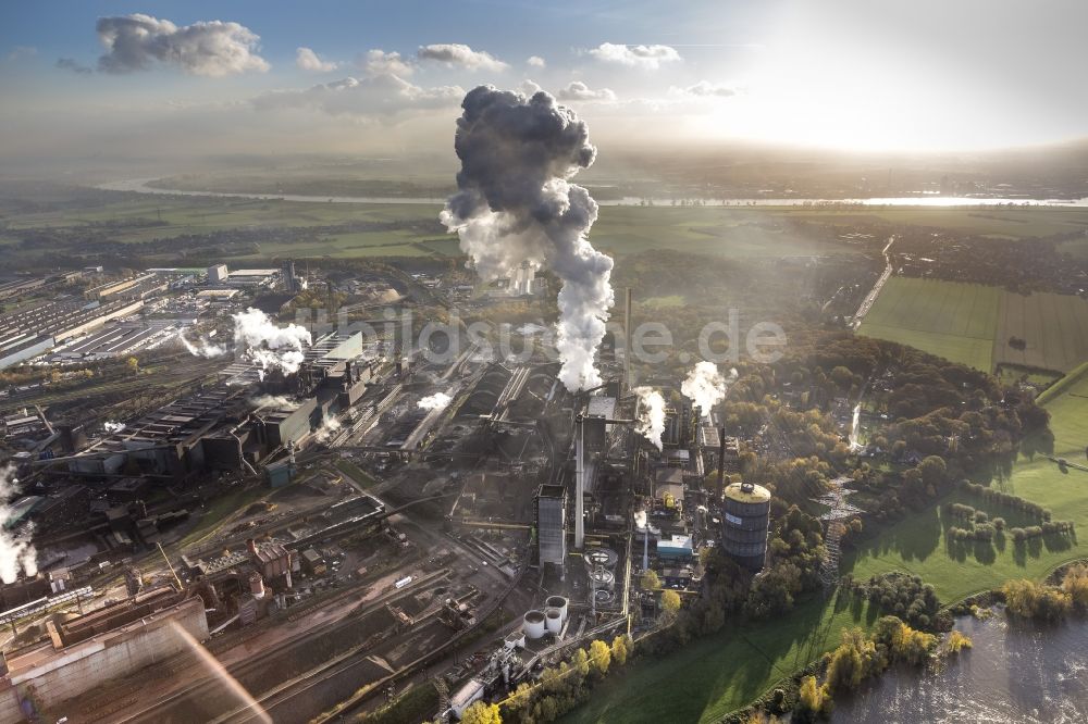 Luftbild Duisburg - Gelände des Mannesmann Blasstahlwerk bei Duisburg im Ruhrgebiet in Nordrhein-Westfalen