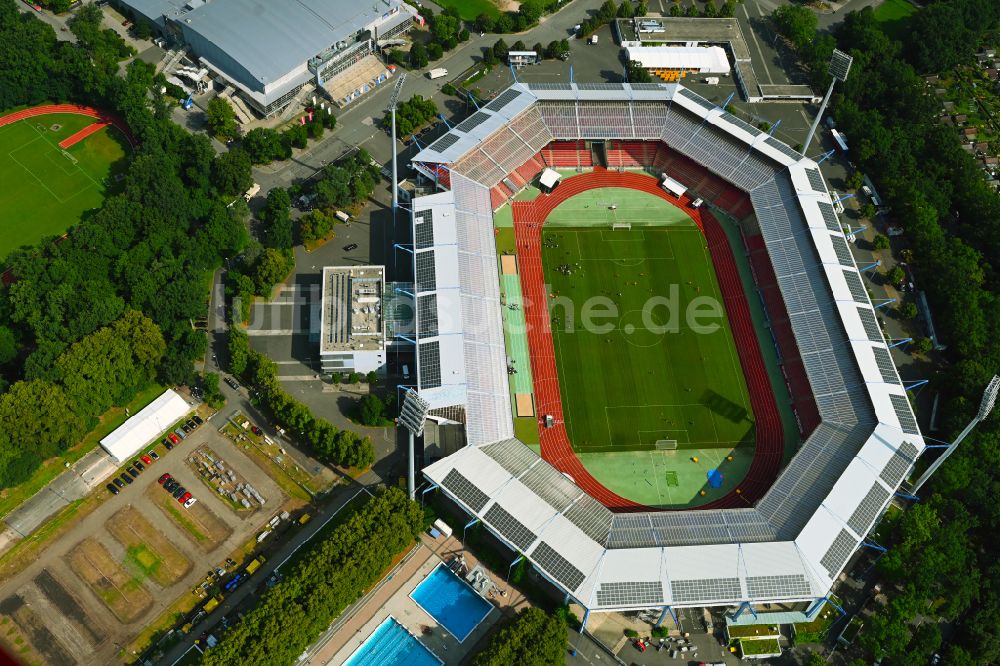 Luftbild Nürnberg - Gelände am Max- Morlock- Stadion in Nürnberg im Bundesland Bayern