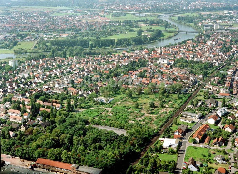 Luftbild Hanau / Hessen - Gelände der MÜBAU AG an der August-Peukert-Straße / Nähe des Bhf. Hanau-Großraum in Hanau.