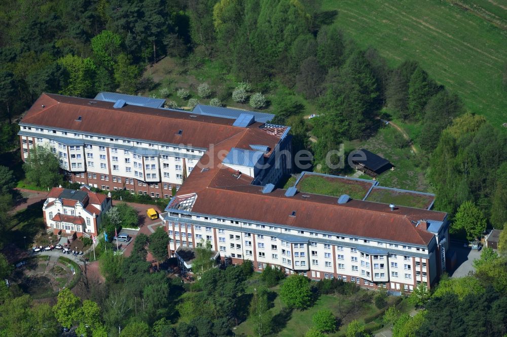 Luftbild Hoppegarten - Gelände der Median Klinik Hoppegarten im Bundesland Brandenburg